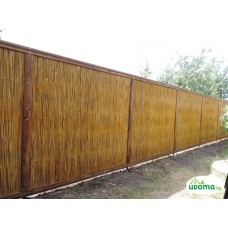 Декоративный забор из камыша секционный толщиной 2 см