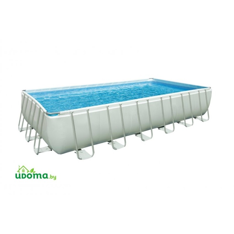 Каркасный прямоугольный бассейн Intex Ultra Frame 732х366х132 см